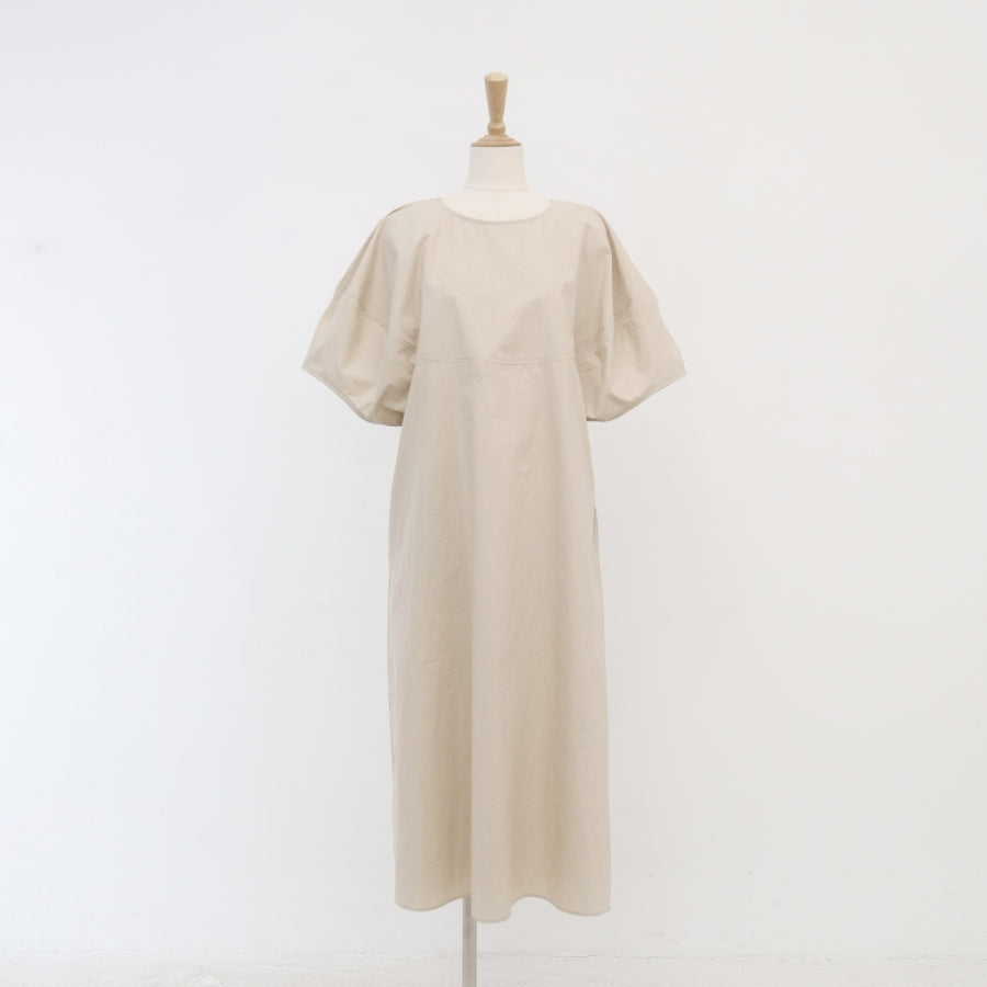 Light Weight๐ชถ Balloon A-Line Long Dress (w/ Pocket)