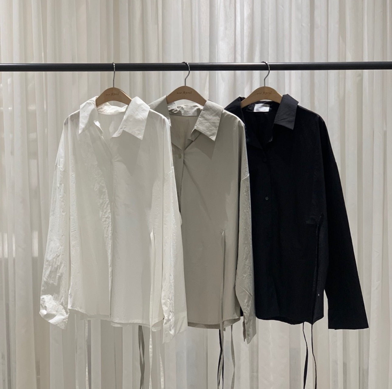 Two Way Waist String Point Shirts