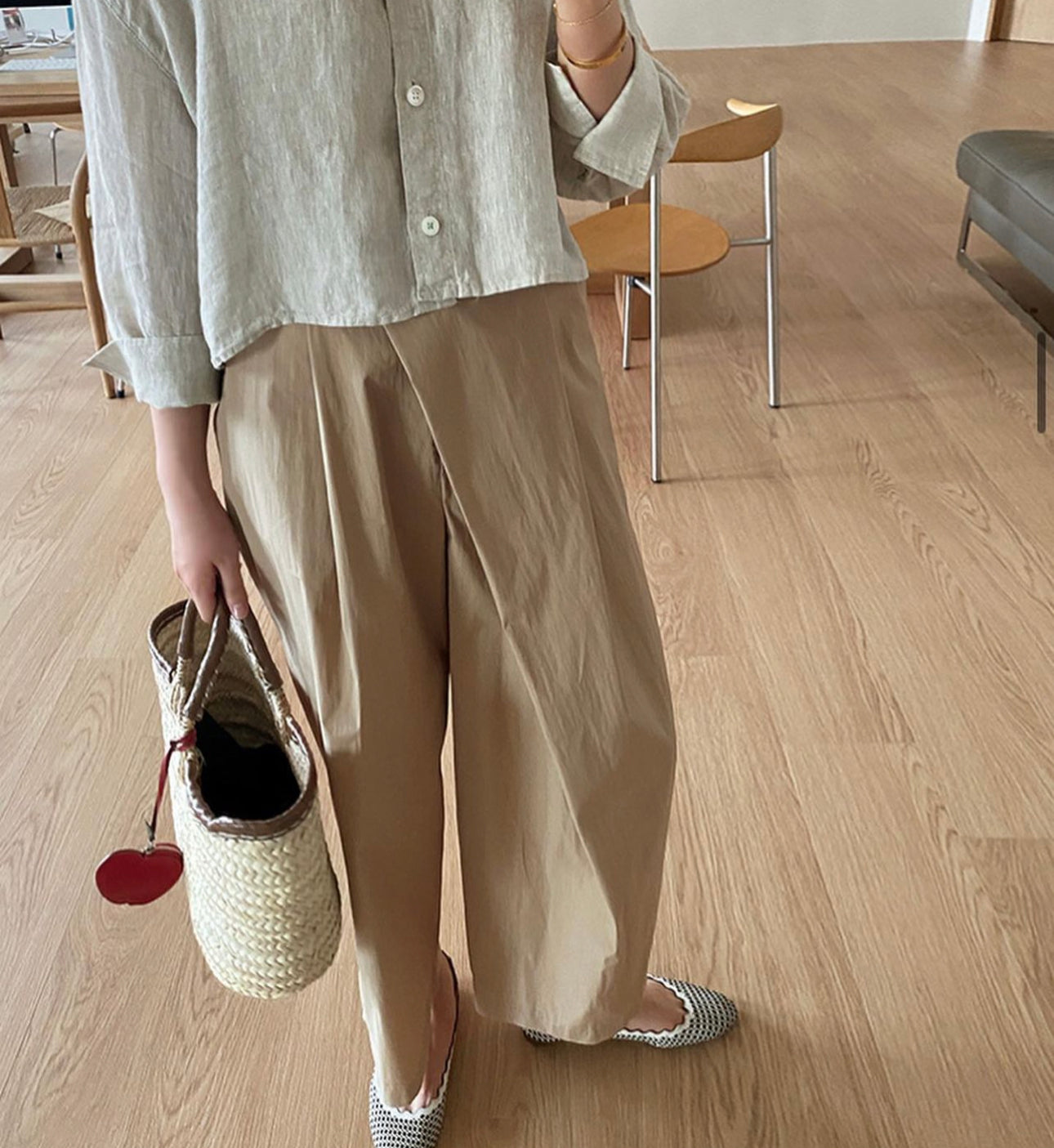 Overwrap Wide Fit Back Banding Pants (Must Have Item✨)