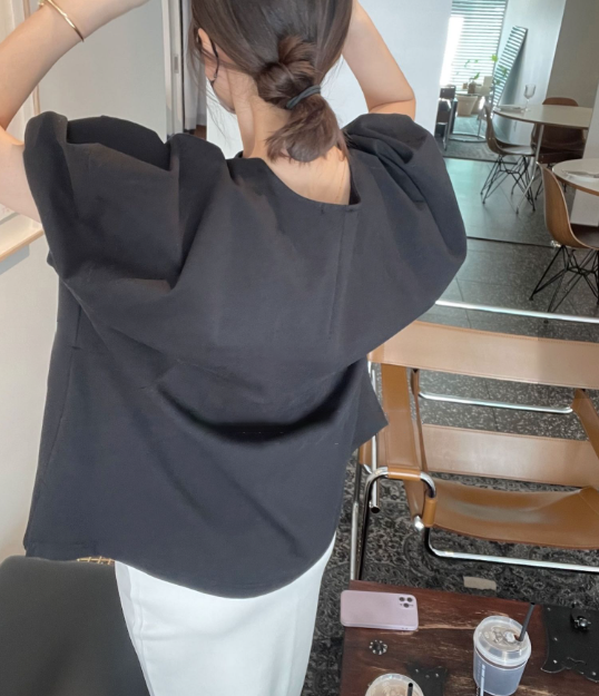 아방가르드 벌룬 쿨 티셔츠