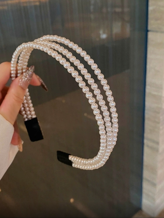 Pearl Three Layered Hair Band