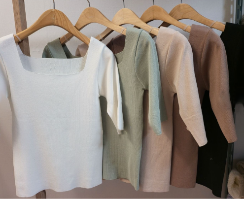 Square Neck Ribbed Basic Inner Top