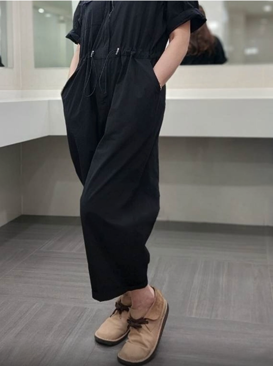 Adjustable Waist Utility Jumpsuit