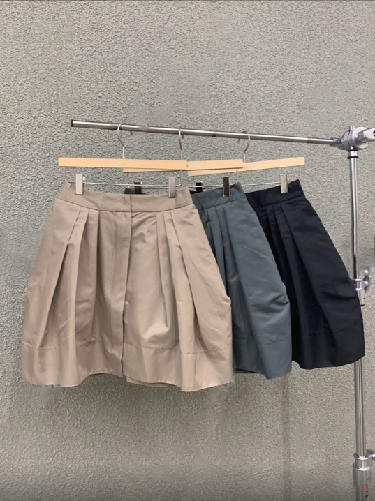 Shiny Pumpkin Balloon Mini Skirt