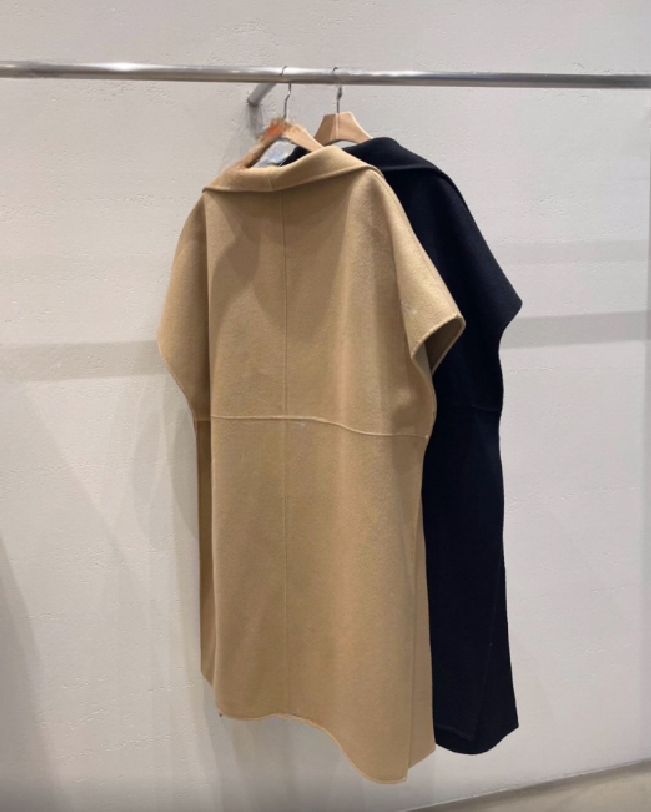 Wool Blend Muffler Vest