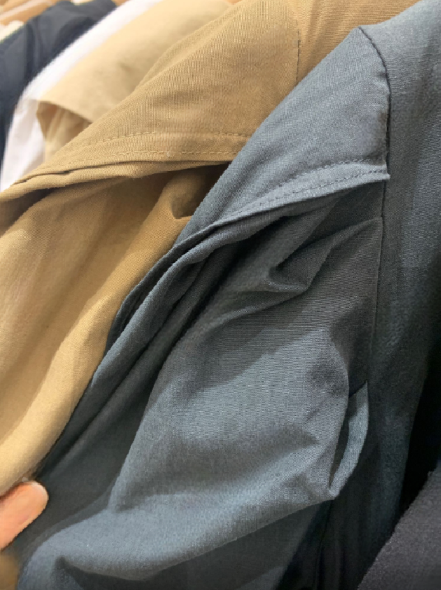 Shirring Sleeve Incision Midi Dress