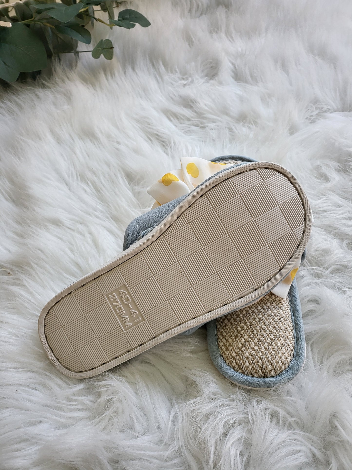 Sweet Heart Ribbon Slippers