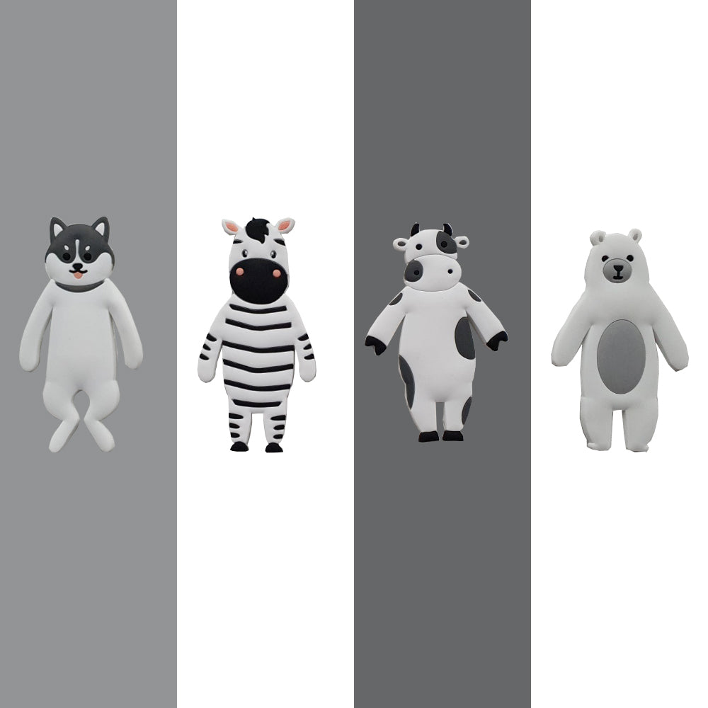 Animal Wall Hook 4 Set (부착식 애니멀 후크 4종 세트)