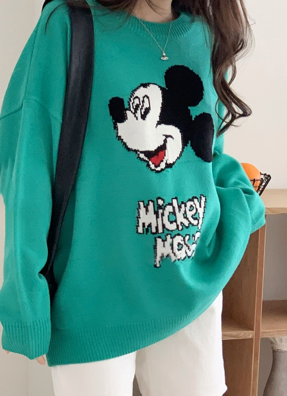미키 오버사이즈 컬러풀 스웨터