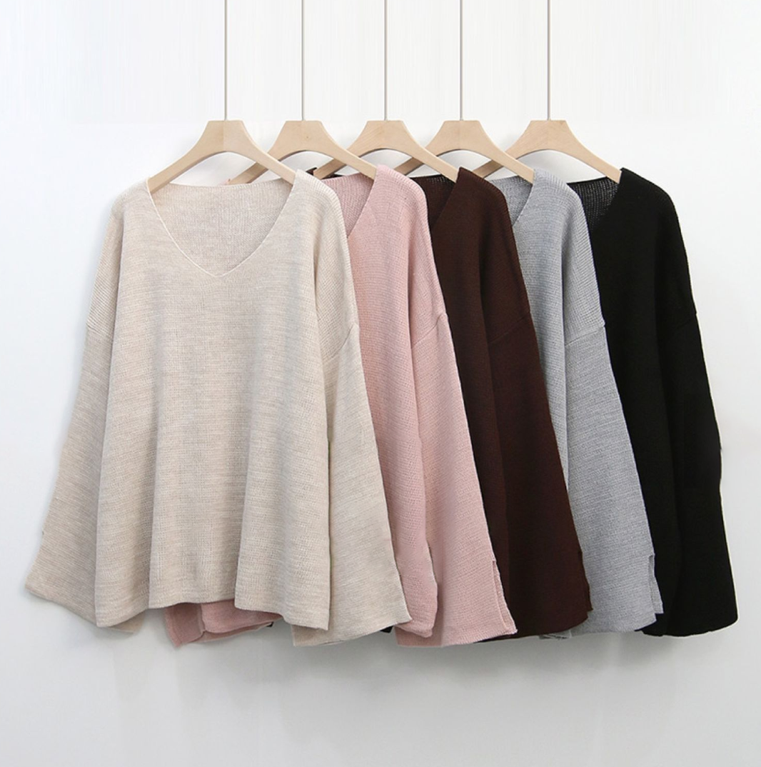 오버사이즈 테리 박스핏 니트