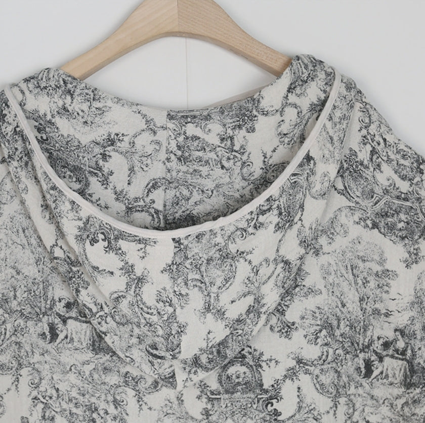 Toile de jouy Cover-up (트왈드주이 패턴의 커버업)