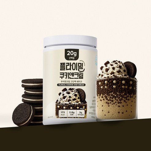 💥 New💥 FULLIGHT FLIMEAL Protein Shake 630g Cookies & Cream Flavor (플라이밀 단백질쉐이크 대용량 쿠키 앤 크림 맛)