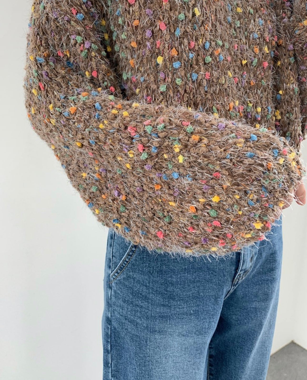 Colorful Popcorn Knit Top (So soft and Comfy)