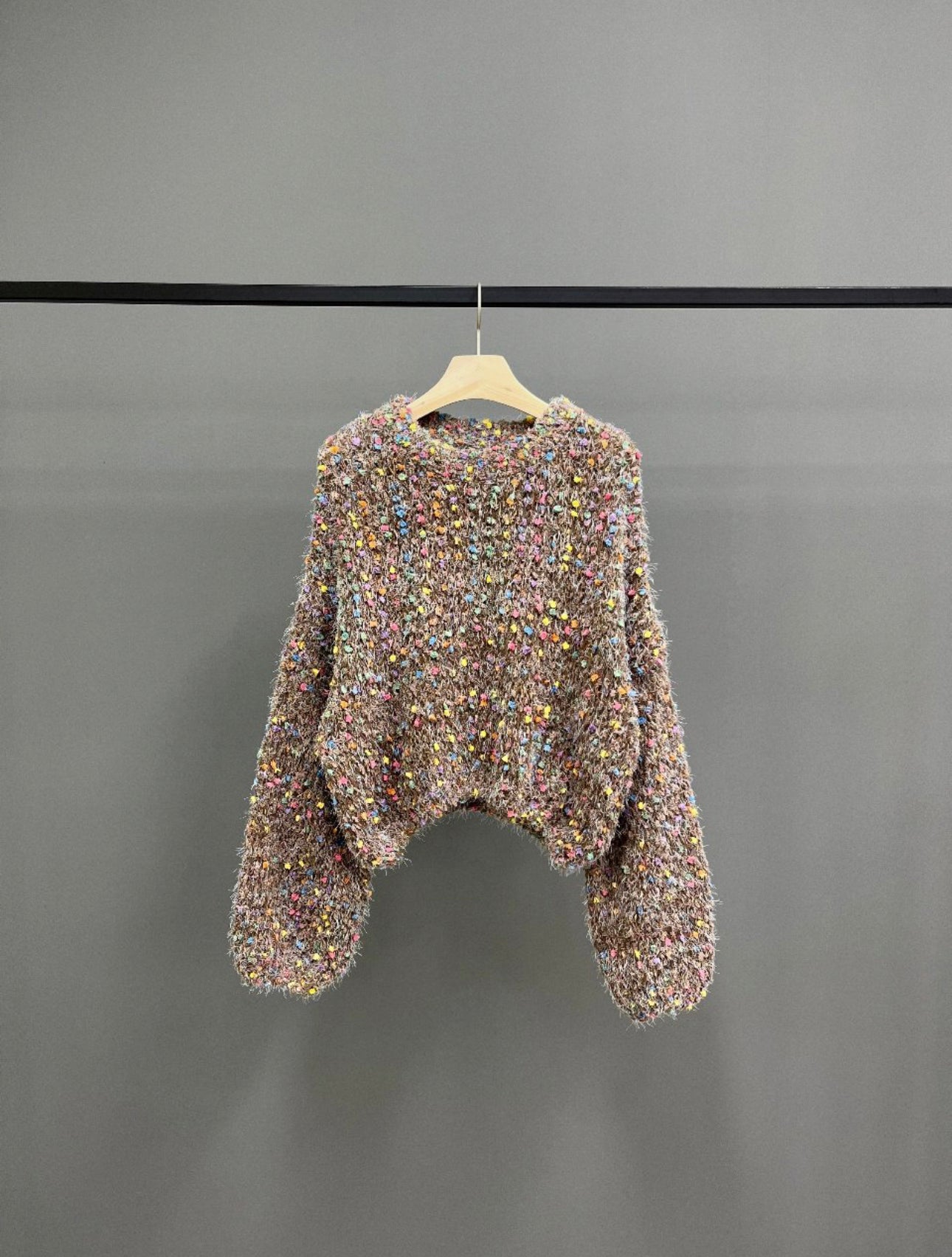 Colorful Popcorn Knit Top (So soft and Comfy)