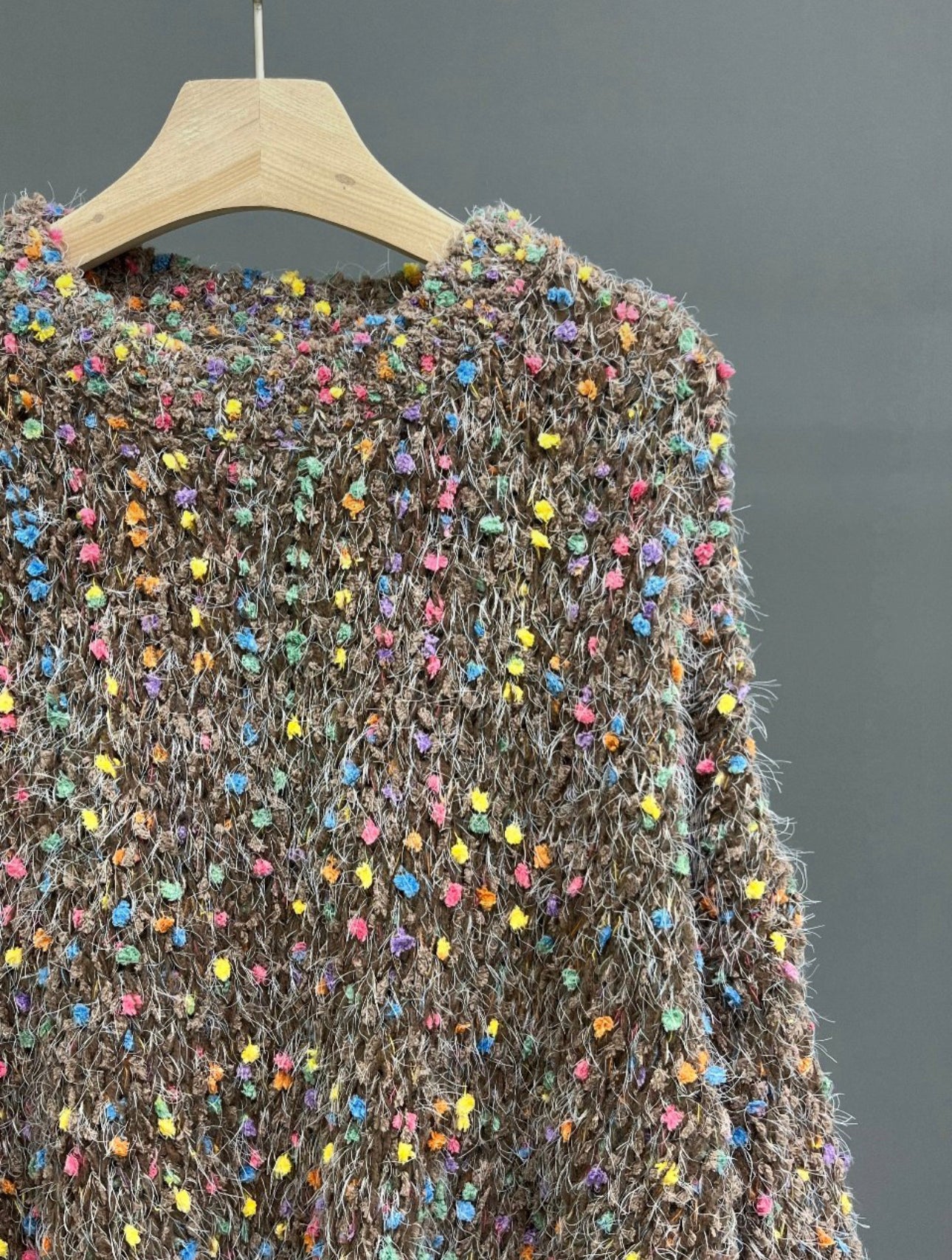 Colorful Popcorn Knit Top (So soft and Comfy)