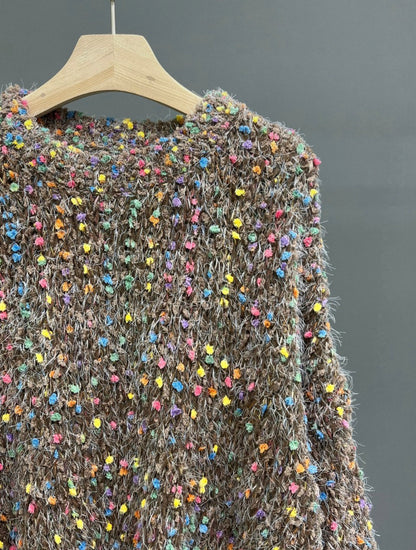 Colorful Popcorn Knit Top (So soft and Comfy)