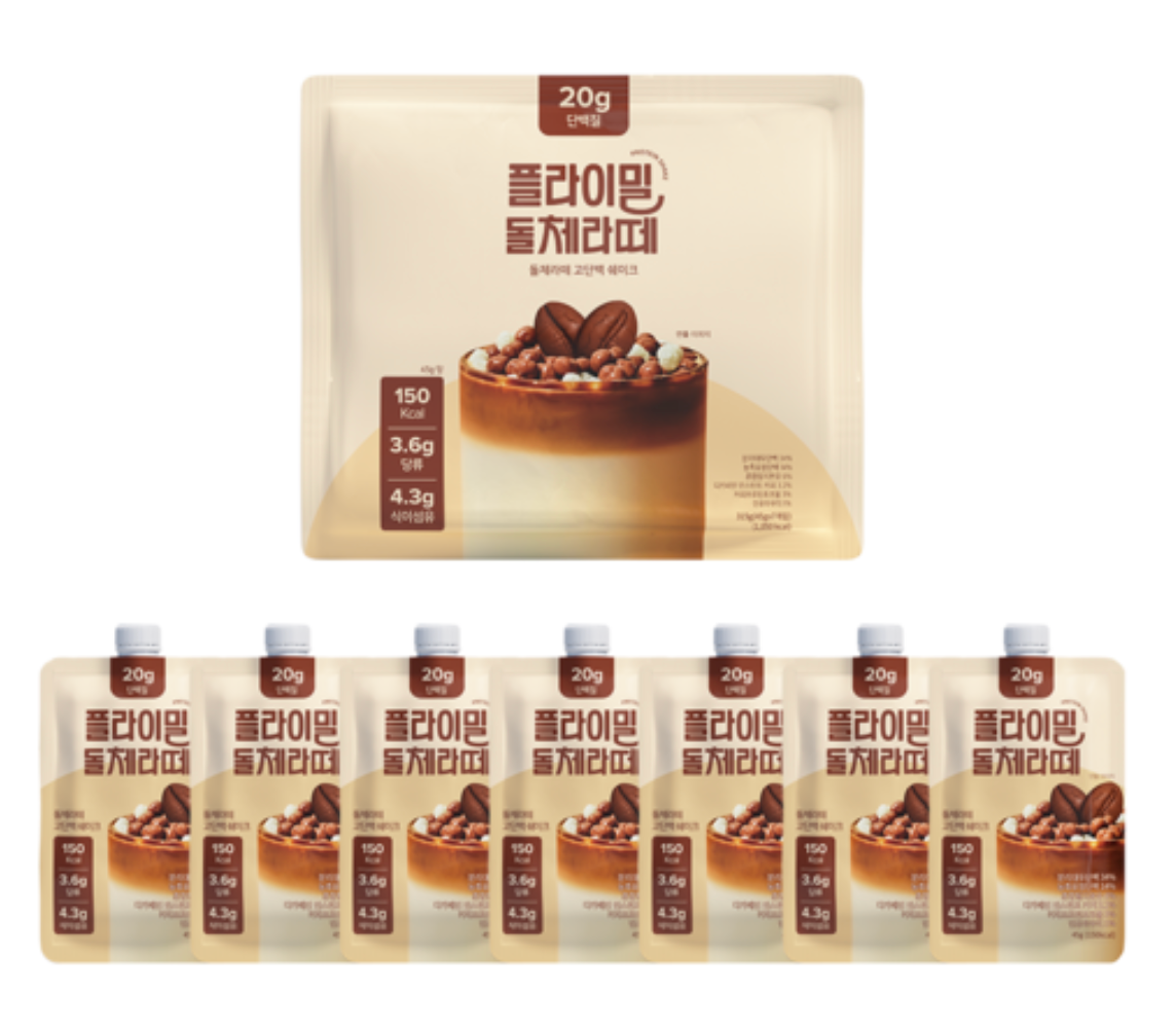 FULLIGHT FLIMEAL Protein Shake 45g x 7ea Pack - 6 Flavor (플라이밀 단백질 쉐이크 7개 팩)