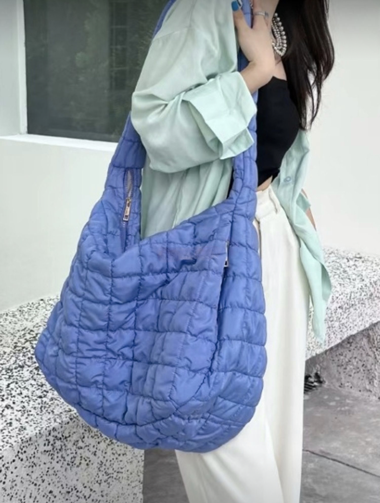 Cloud Quilting Bag (폭신한 구름을 닮은 빅백 ☁️ ⛅️)