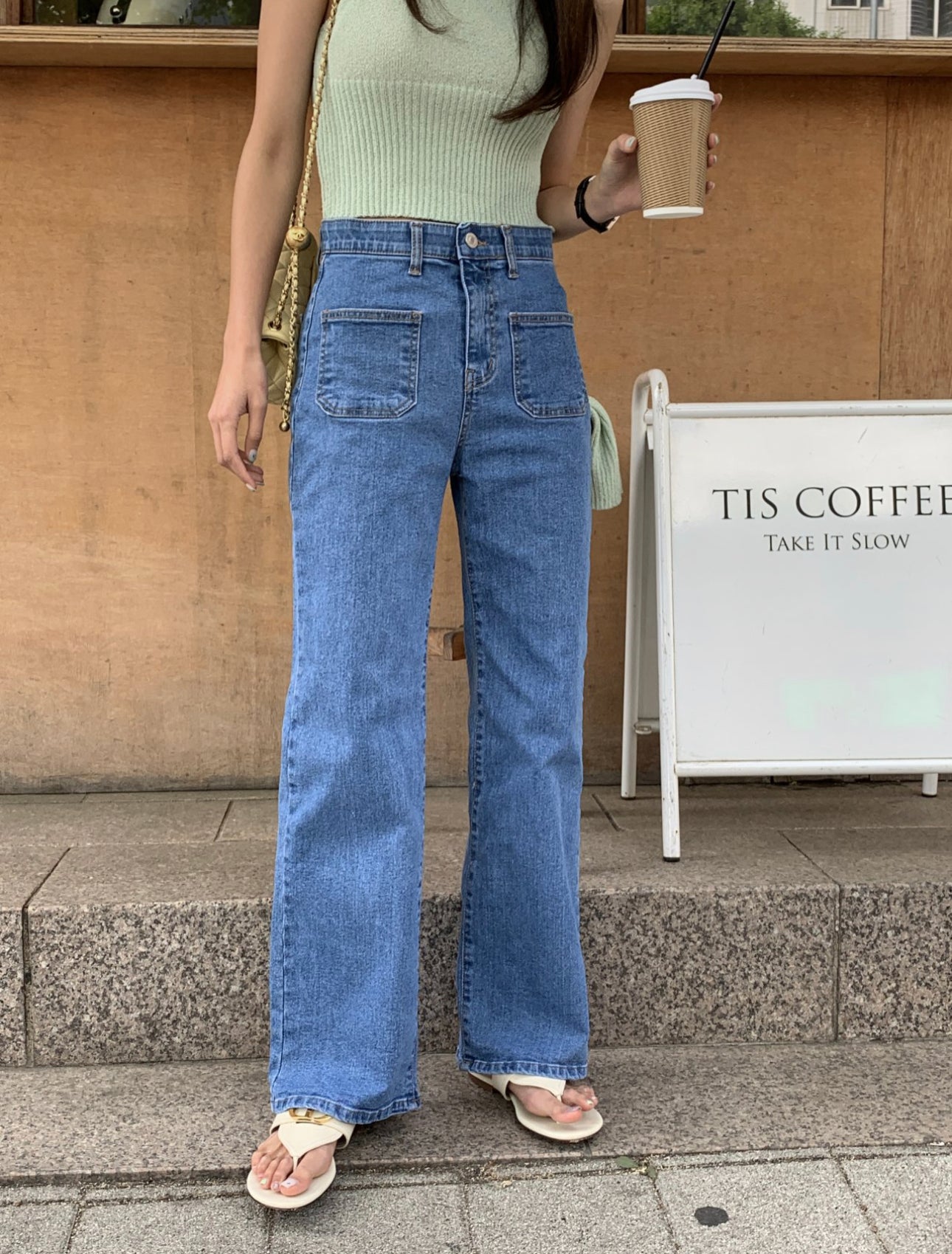 パンツ OHOTORO Wide Stitch Jeans S long OHOTORO Wide Stitch Jeans （long S）