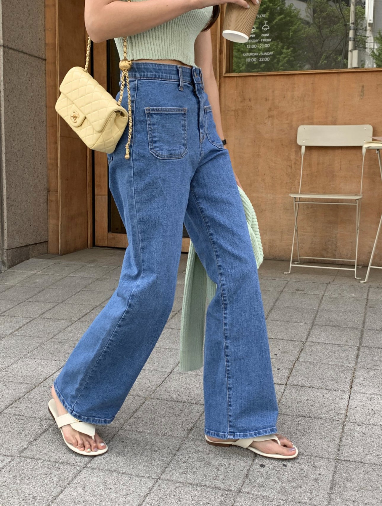 Front Pocket Wide Denim – iOikos