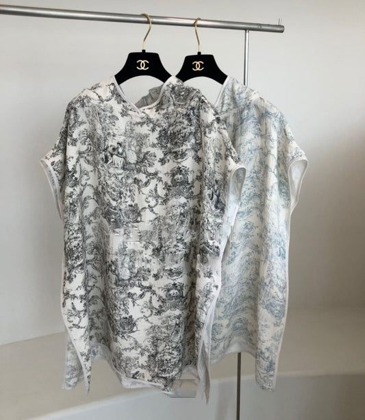 Toile de jouy Cover-up (트왈드주이 패턴의 커버업)