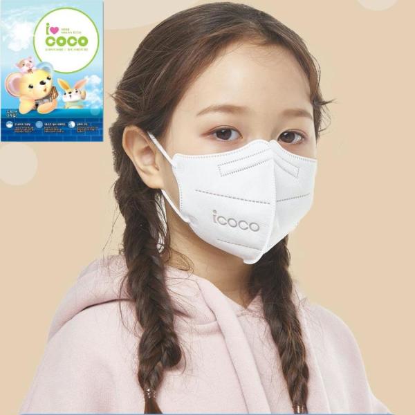 iCOCO KF94 2D KIDS MASK 1BOX-25EA  (아이코코 KF94 새부리형 2D 키즈 마스크 소형-M 1박스-25매)