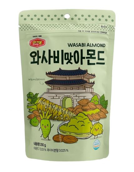 Wasabi Almond 머거본 와사비 맛 아몬드